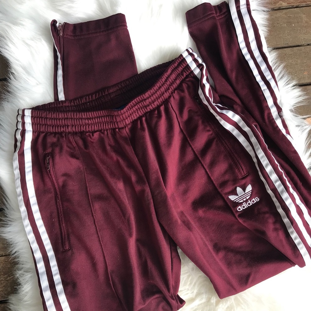 Maroon Adidas Joggers